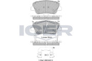 182147 Brzdové destičky ICER