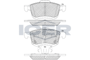 182165 Brzdové destičky ICER