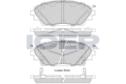 182171 Brzdové destičky ICER