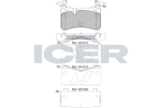 182209 Brzdové destičky ICER