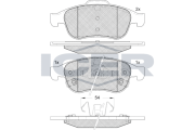182228 Brzdové destičky ICER