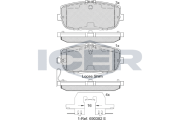 182229 Brzdové destičky ICER