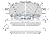 182235 Brzdové destičky ICER