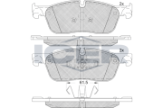 182236 Brzdové destičky ICER