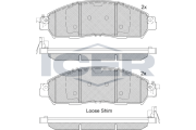 182249 Brzdové destičky ICER