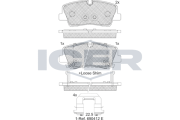 182267 Brzdové destičky ICER