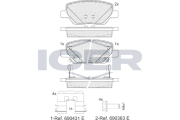 182269 Brzdové destičky ICER