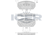 182285 Brzdové destičky ICER
