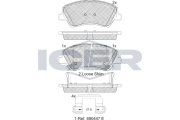 182298 Brzdové destičky ICER