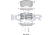 182305 Brzdové destičky ICER