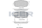 182322 Brzdové destičky ICER