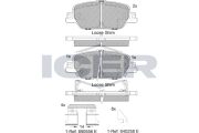 182323 Brzdové destičky ICER