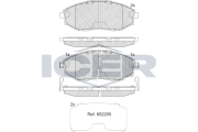 182336 Brzdové destičky ICER