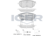 182343 Brzdové destičky ICER