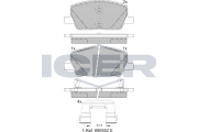 182355 Brzdové destičky ICER