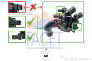 7.8866 Termostat, chladivo Made in Italy - OE Equivalent FACET