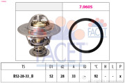 7.8928 Termostat, chladivo Made in Italy - OE Equivalent FACET