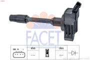 9.6553 Zapalovací cívka Made in Italy - OE Equivalent FACET