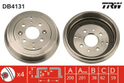 DB4131 TRW brzdový bubon DB4131 TRW