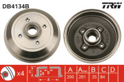 DB4134B TRW brzdový bubon DB4134B TRW