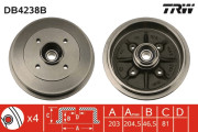 DB4238B Brzdový buben TRW