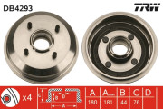 DB4293 TRW brzdový bubon DB4293 TRW