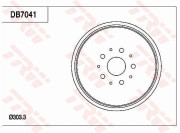 DB7041 Brzdový buben TRW