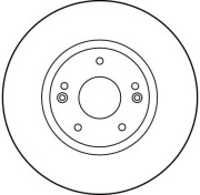 DF1033 Brzdový kotouč TRW