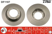 DF1107 Brzdový kotouč TRW