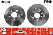 DF1544 Brzdový kotouč TRW