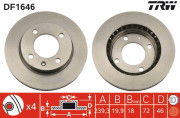 DF1646 Brzdový kotouč TRW