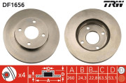 DF1656 Brzdový kotouč TRW