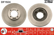 DF1924 Brzdový kotouč TRW