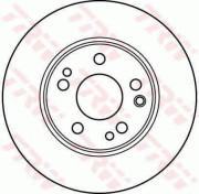 DF2608 Brzdový kotouč TRW