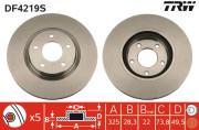 DF4219S Brzdový kotouč TRW