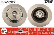 DF4272BS Brzdový kotouč TRW