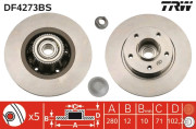 DF4273BS Brzdový kotouč TRW