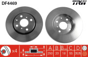 DF4469 TRW brzdový kotúč DF4469 TRW