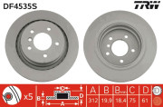 DF4535S Brzdový kotouč TRW