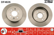 DF4826 Brzdový kotouč TRW