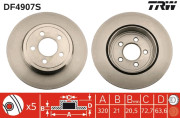 DF4907S Brzdový kotouč TRW