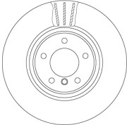 DF6609S Brzdový kotouč TRW