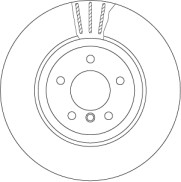DF6624S Brzdový kotouč TRW