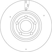 DF6717S Brzdový kotouč TRW