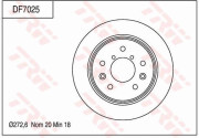 DF7025 Brzdový kotouč TRW