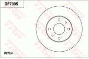 DF7095 Brzdový kotouč TRW