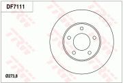 DF7111 Brzdový kotouč TRW