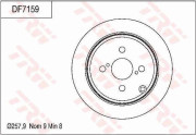 DF7159 Brzdový kotouč TRW