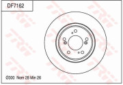 DF7162 Brzdový kotouč TRW