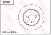 DF7172 Brzdový kotouč TRW